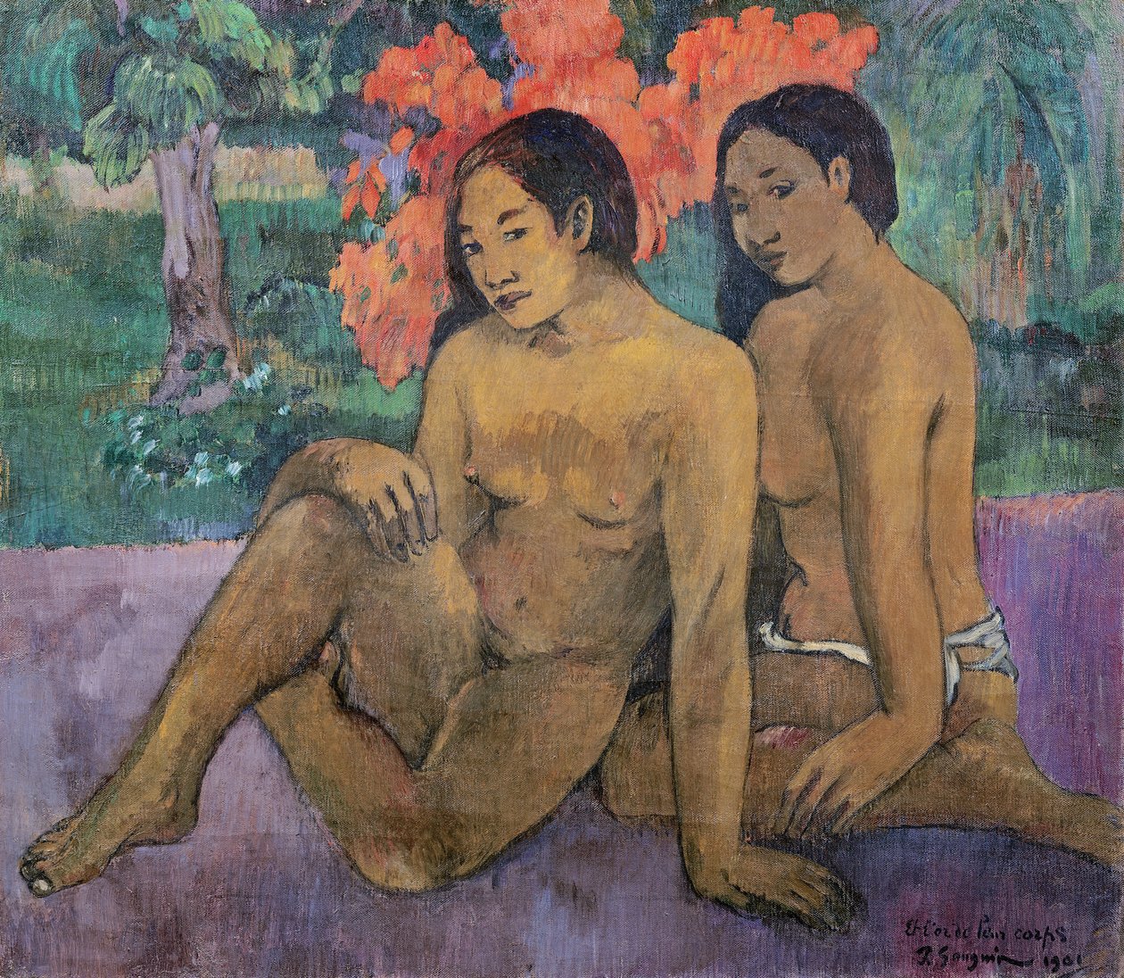 和他们身体的金子，1901年 作者 保罗·高更