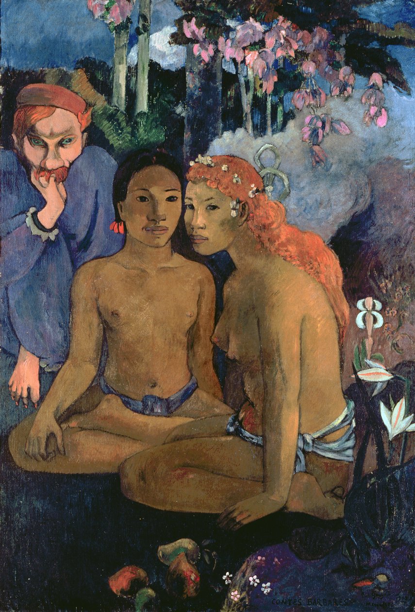 野蛮人故事，1902年 作者 保罗·高更
