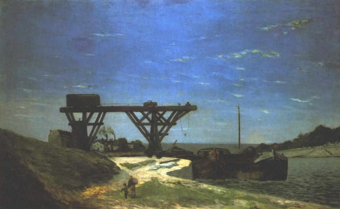 巴黎的塞纳河在Pont dIlena和Pont de Grenelle -1875之间 作者 保罗·高更
