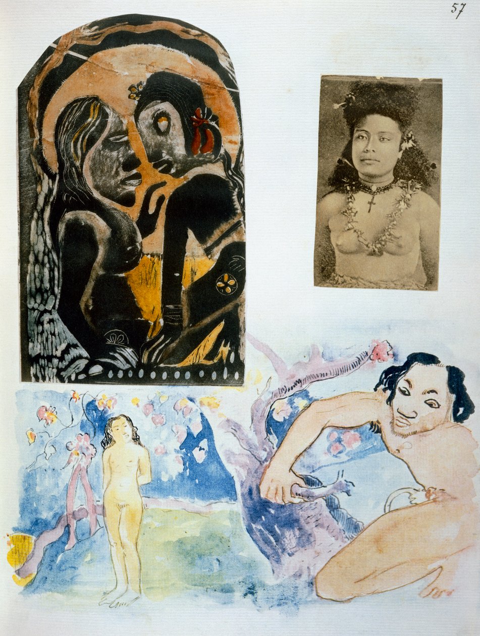 插图来自&39;Noa Noa，Voyage a Tahiti&39;，1926年出版 作者 保罗·高更