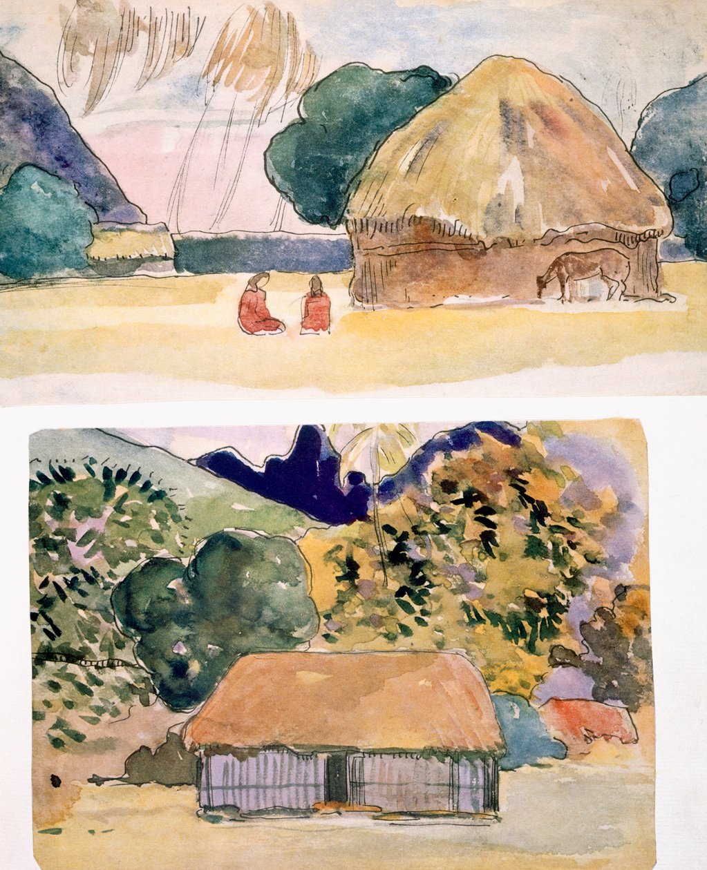 插图来自&39;Noa Noa，Voyage a Tahiti&39;，1926年出版 作者 保罗·高更