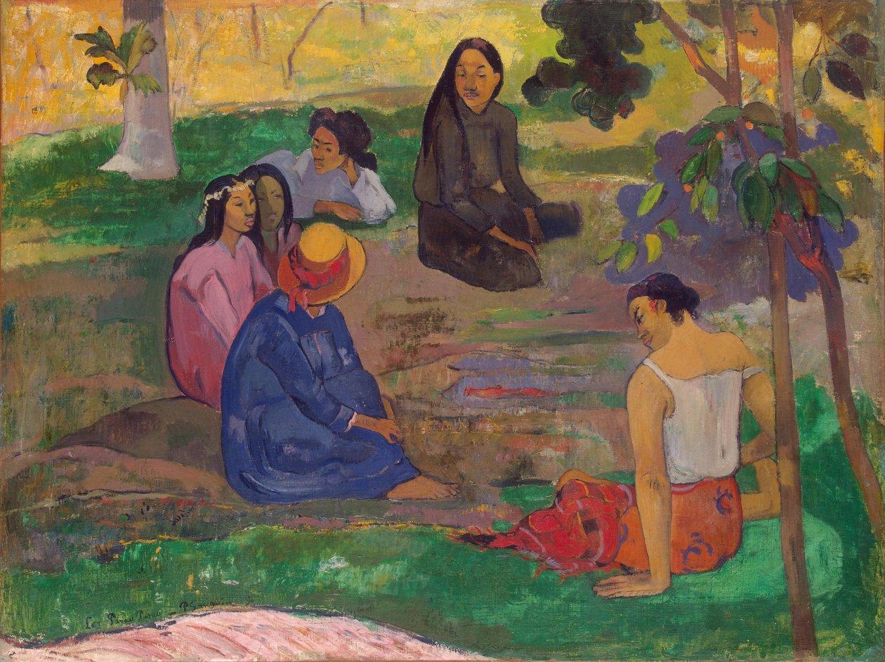 Les Parau Parau（The Gossipers），或1891年的Conversation 作者 保罗·高更
