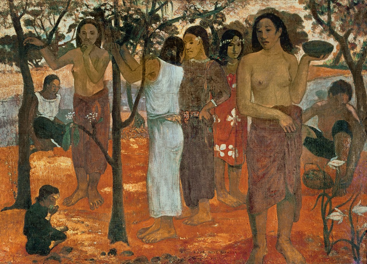 Nave Nave Mahana（美味日），1896年 作者 保罗·高更