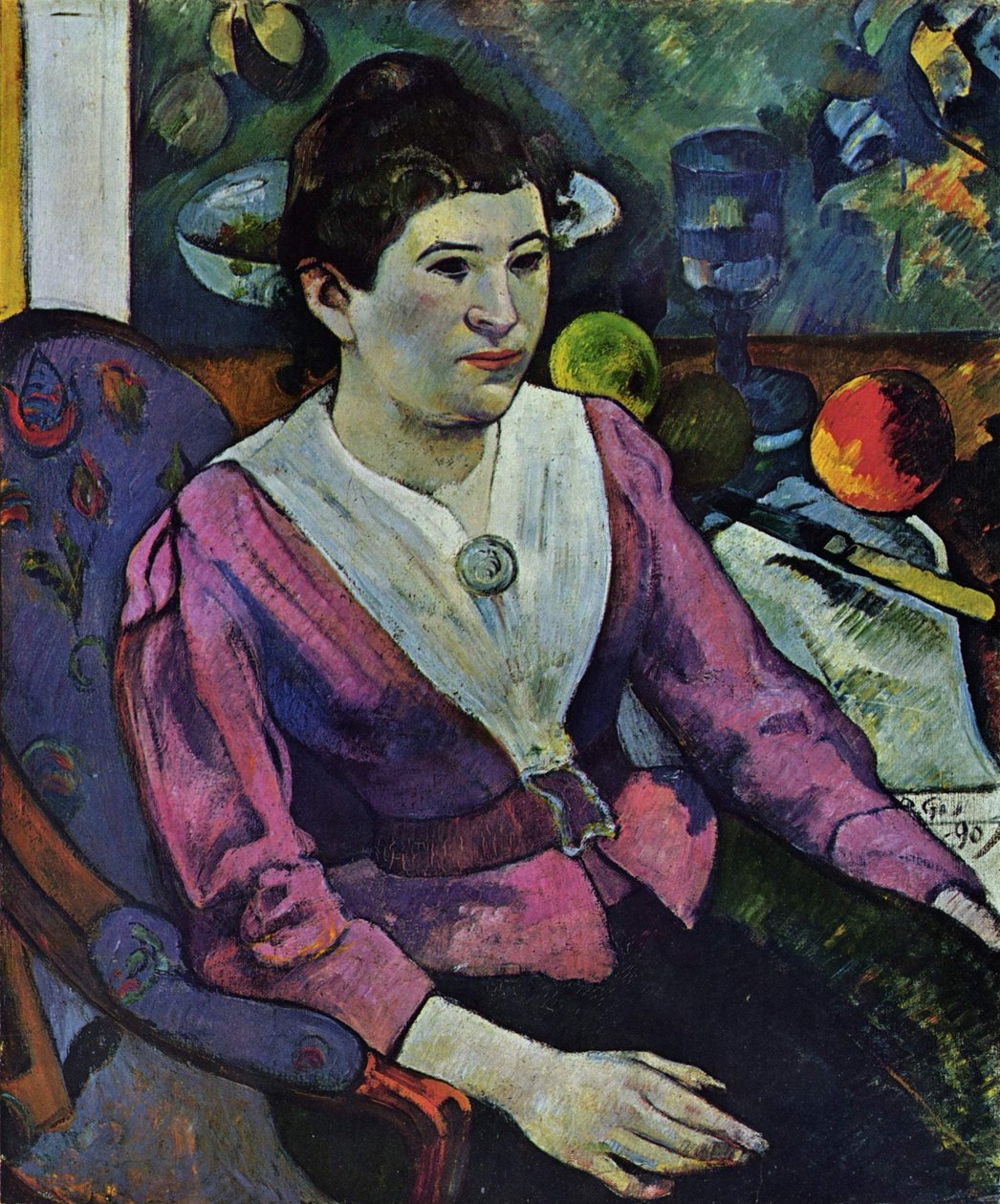 Marie Derrien Lagadu的肖像 作者 保罗·高更