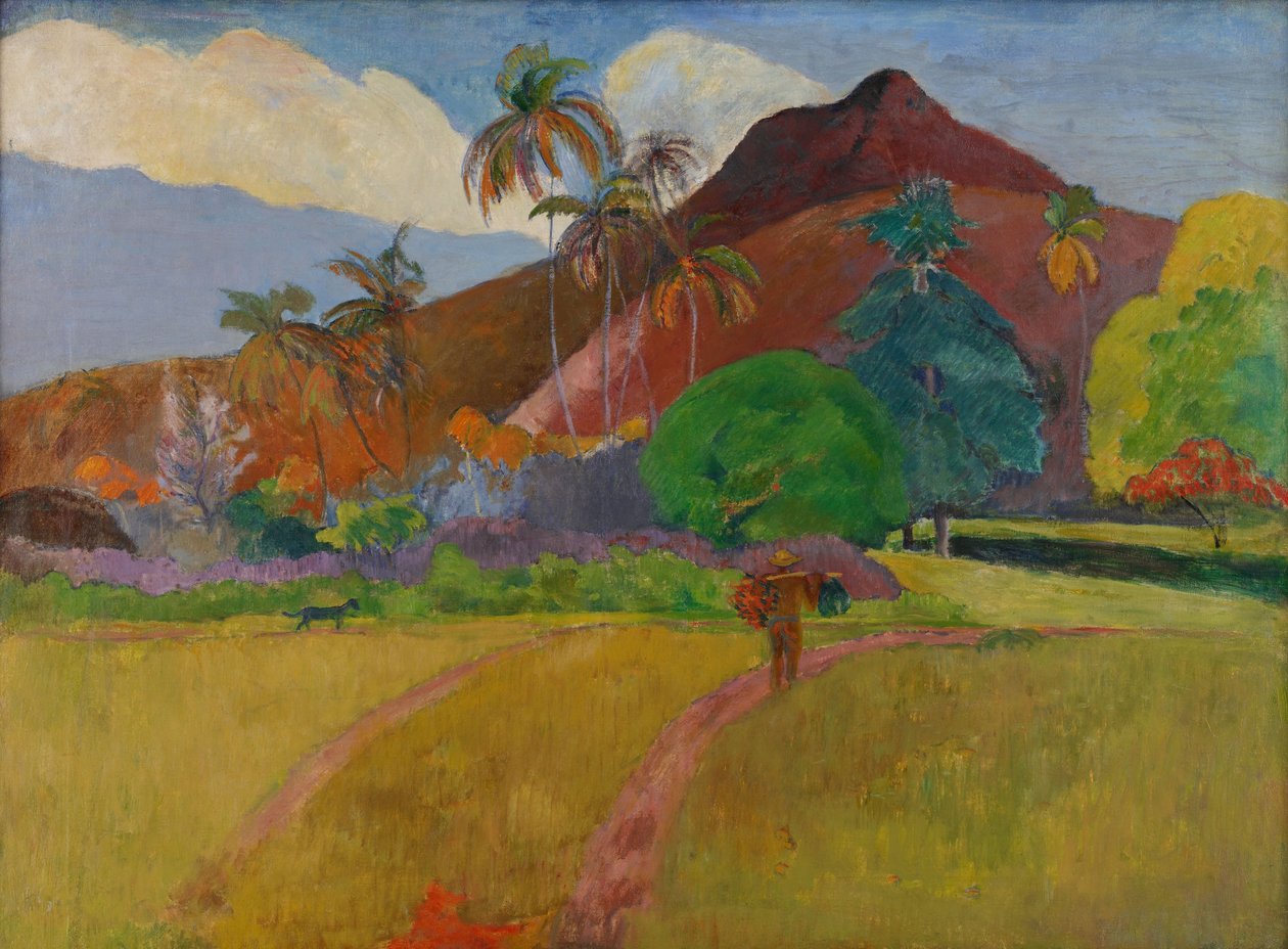 大溪地风景，1891年 作者 保罗·高更