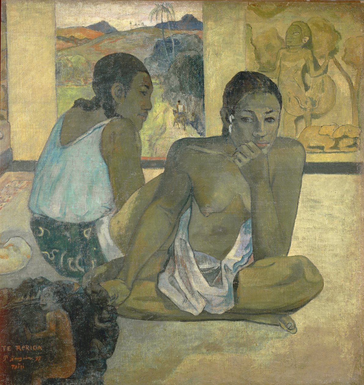 Te Rerioa（Day Dreaming），1897年（细节65740） 作者 保罗·高更