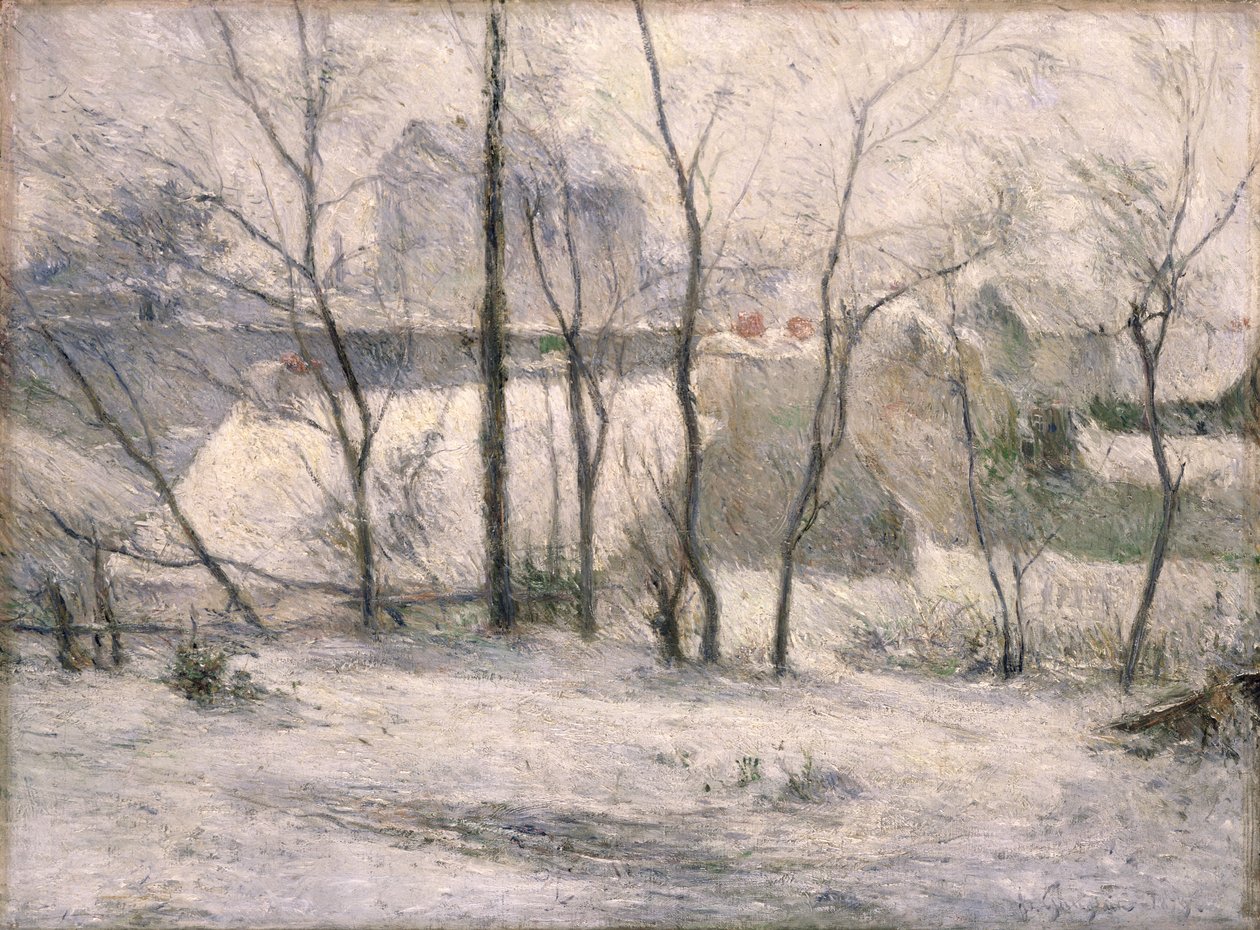 冬季景观，1879年 作者 保罗·高更