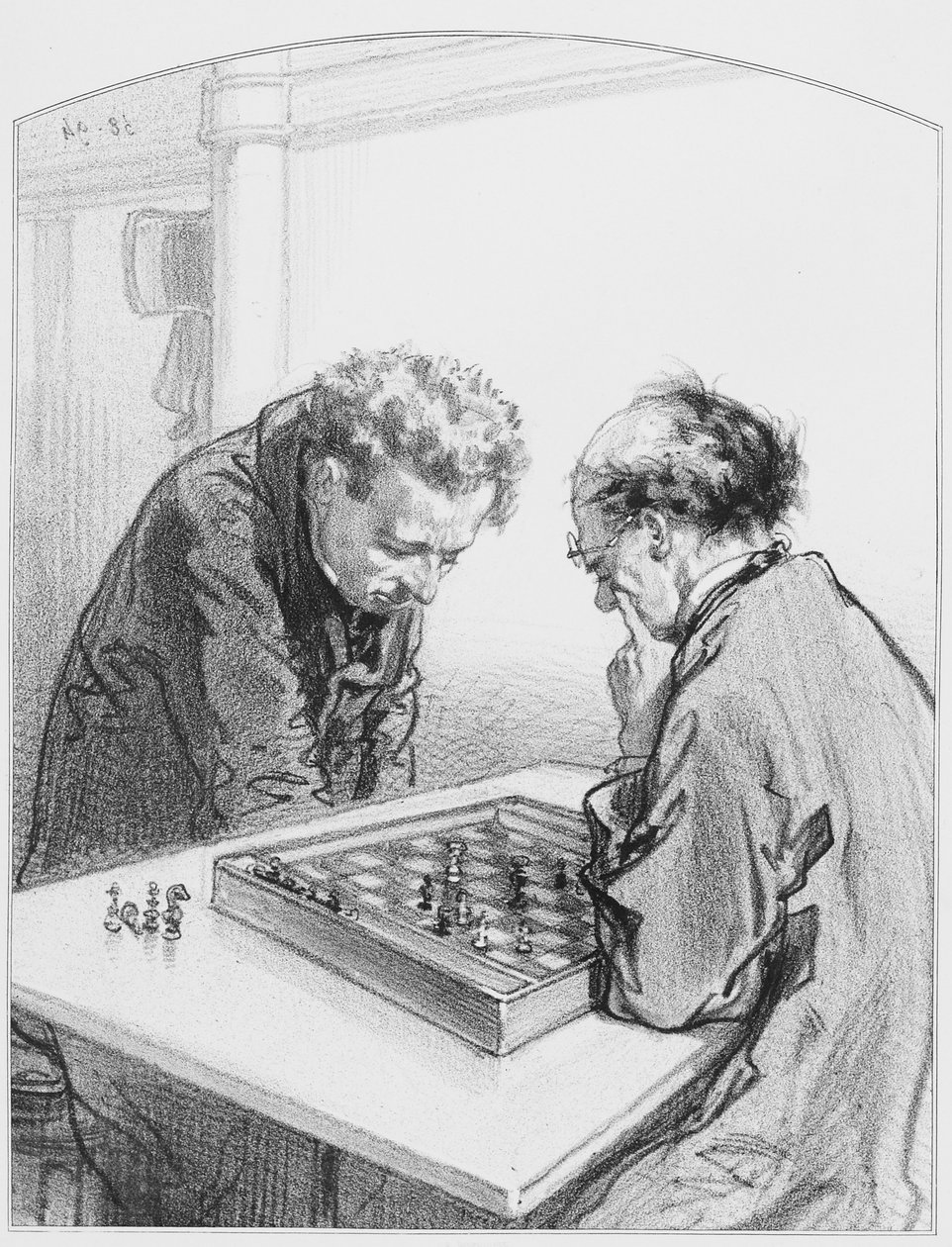 Chess，板块15来自Les Toquades，1858年 作者 保罗·加瓦尔尼