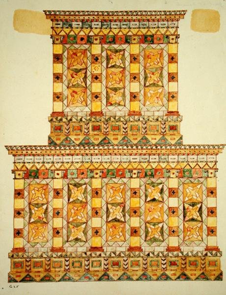 建筑，1925年（wc，笔和纸上的墨水） 作者 保罗·高斯