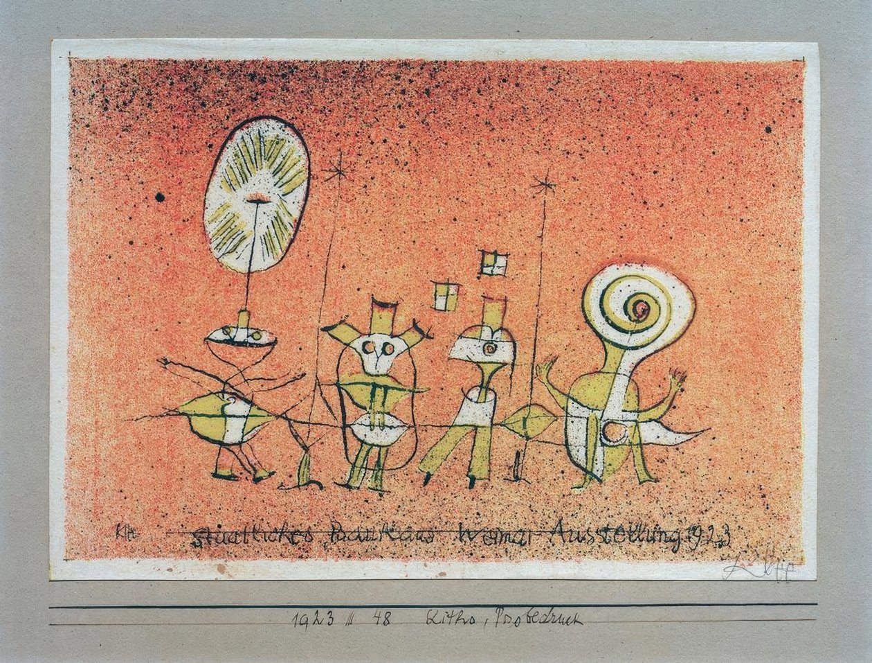 欢快的一面，魏玛包豪斯展览1923年，包豪斯 作者 保罗·克莱