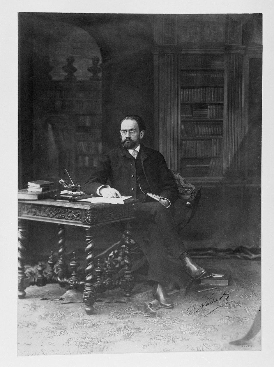 Emile Zola（1840-1902）在他的研究中 作者 保罗·纳达尔