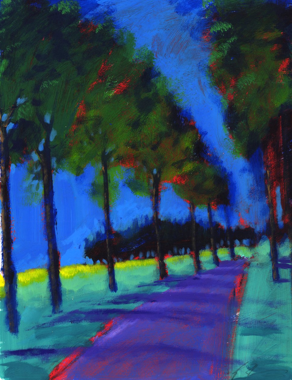 Avenue，2008（丙烯酸船上） 作者 保罗·鲍伊斯