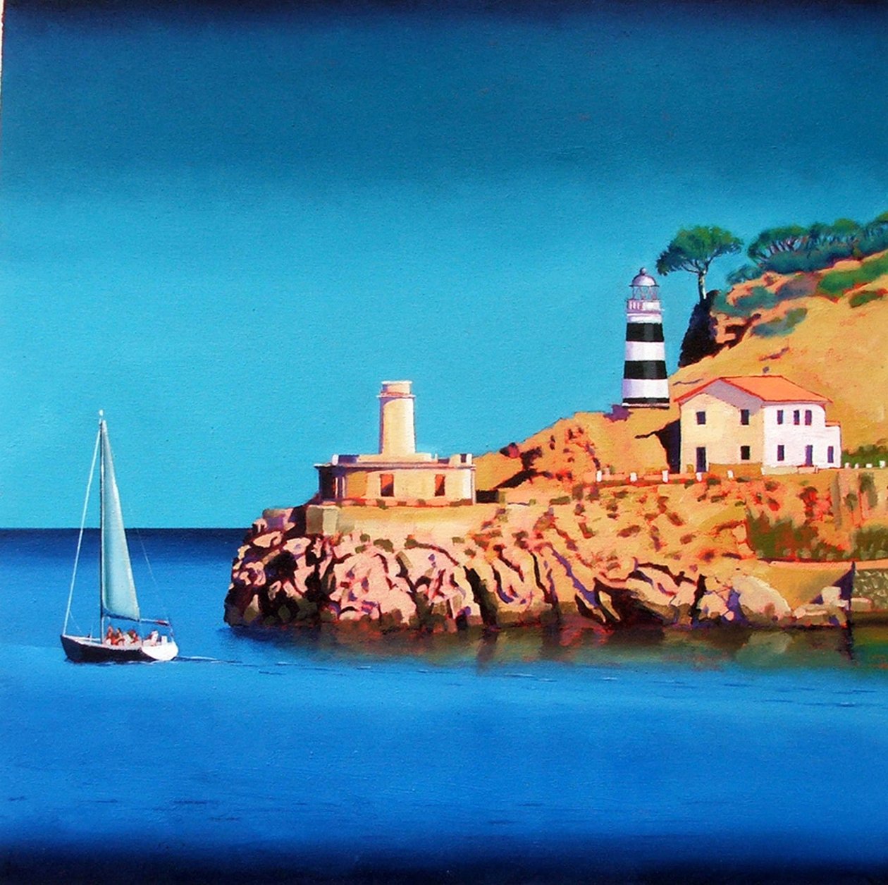 Port Soller 2（船上的丙烯酸） 作者 保罗·鲍伊斯