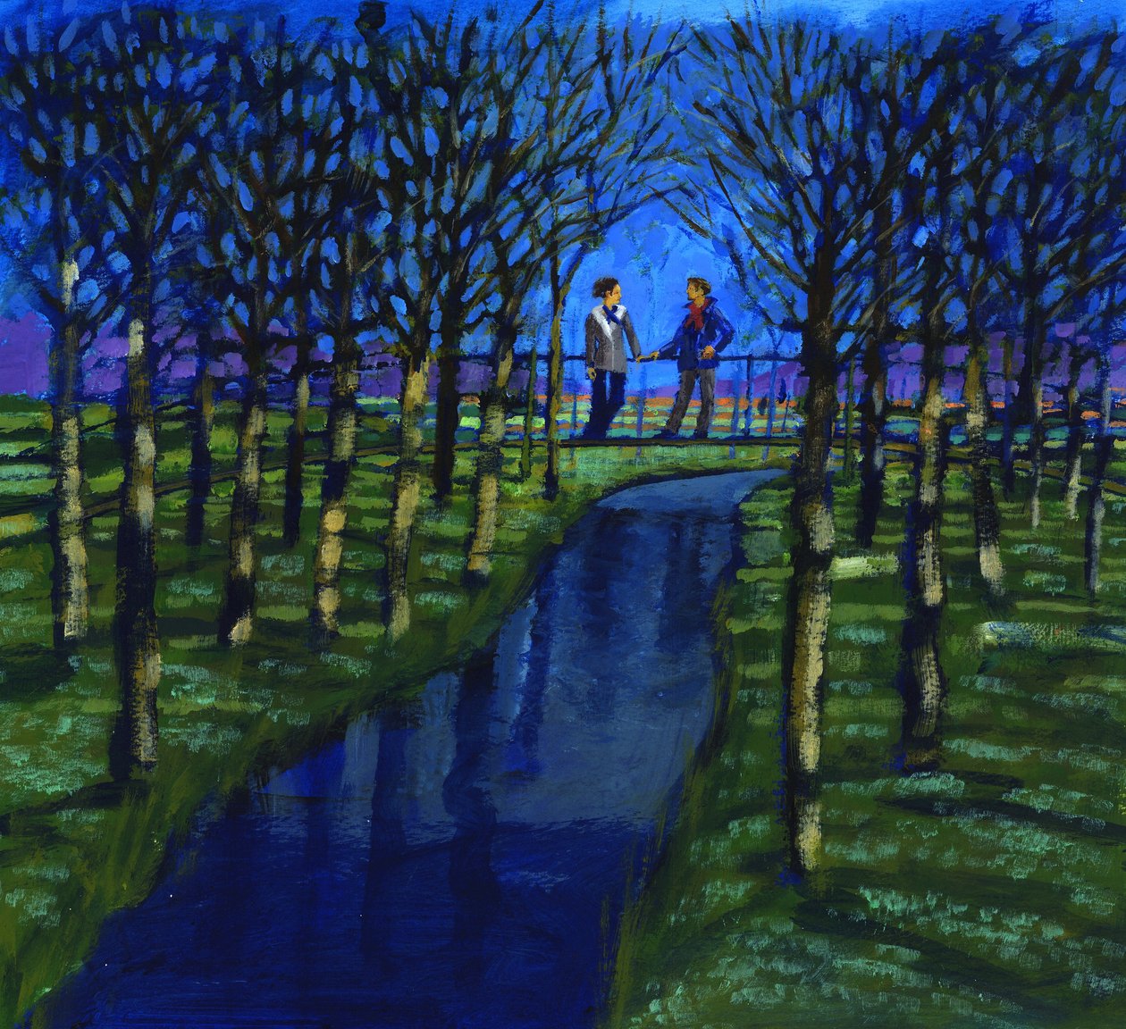 浪漫的相遇，2008年（丙烯酸船上） 作者 保罗·鲍伊斯