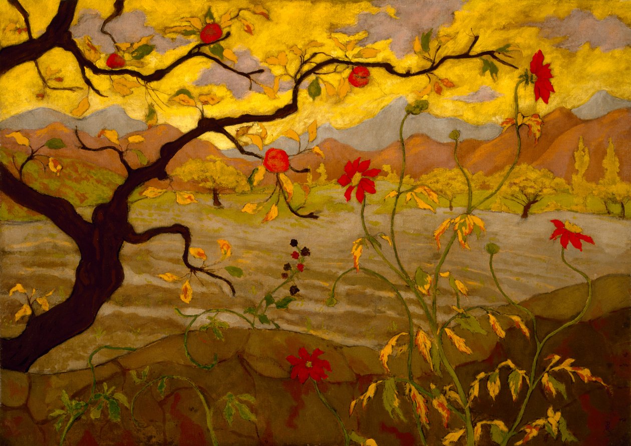 Appletree和Red Fruit，c.1902 作者 保罗·埃利·兰森