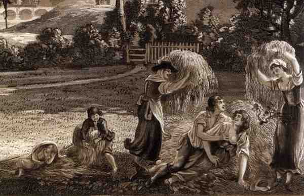 Shropshire的Ludlow城镇和城堡的一部分，由艺术家雕刻，由P.Sandby出版，1779年（数字细节） 作者 保罗·桑德比