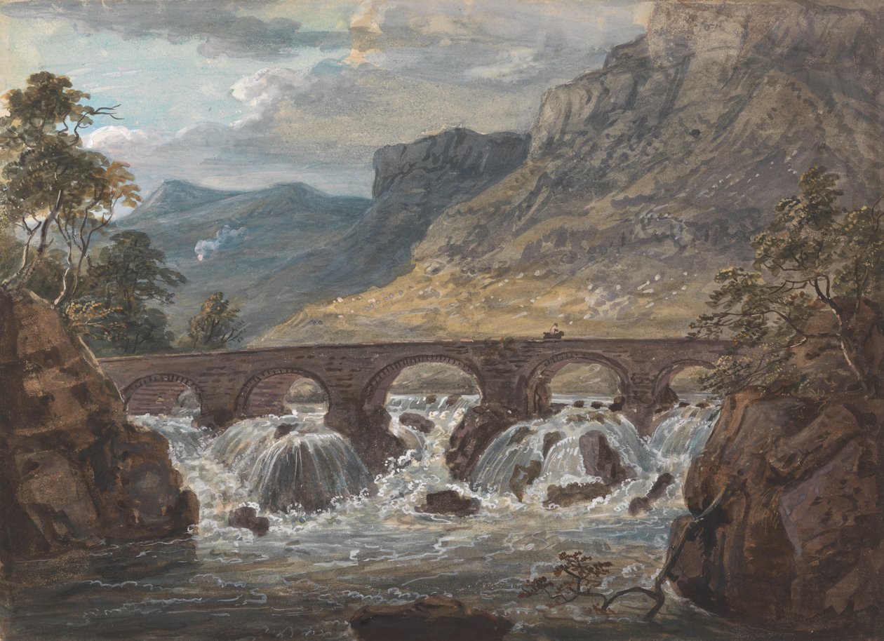Pont-y-Pier靠近Llanroost，Denbighshire 作者 保罗·桑德比