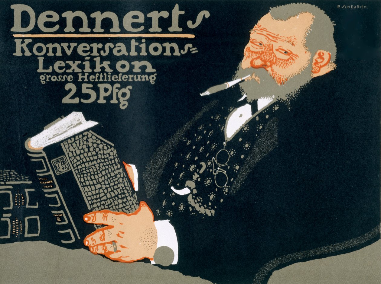 Dennert的“Conversation Lexicon”广告，1927年 作者 保罗·舒里希