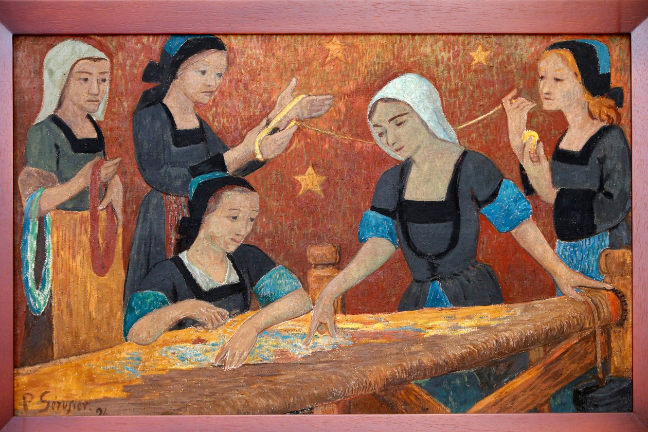 挂毯，五个编织者，1924年 作者 保罗·塞鲁西耶