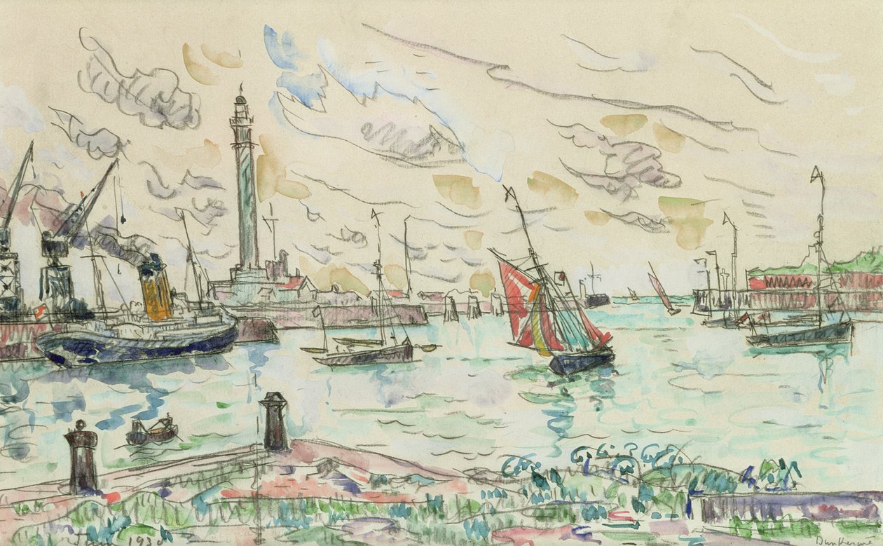 敦刻尔克，1930年 作者 保罗·西尼亚克