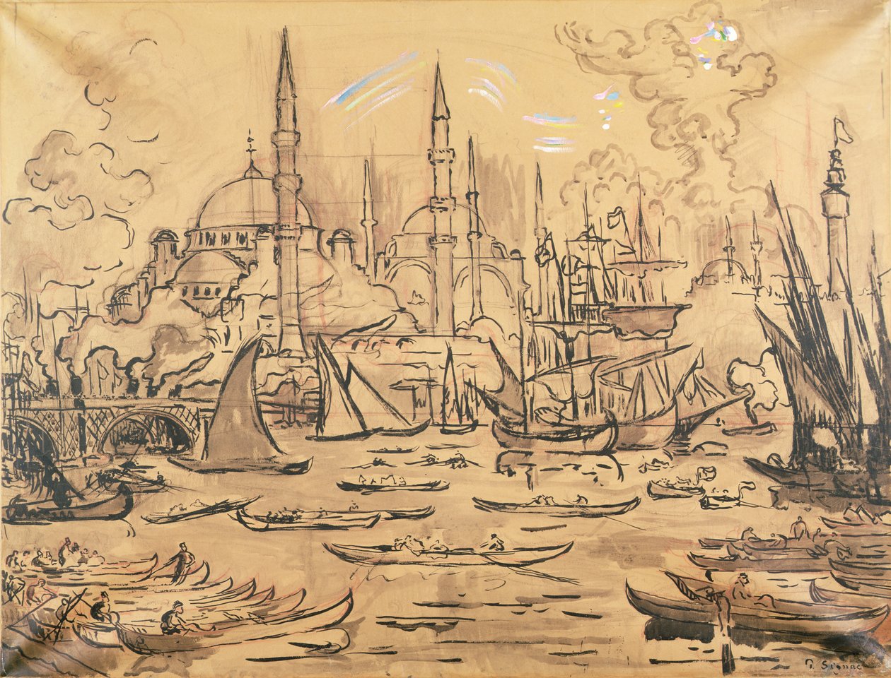 Haghia Sophia，伊斯坦布尔（纸上写着） 作者 保罗·西尼亚克