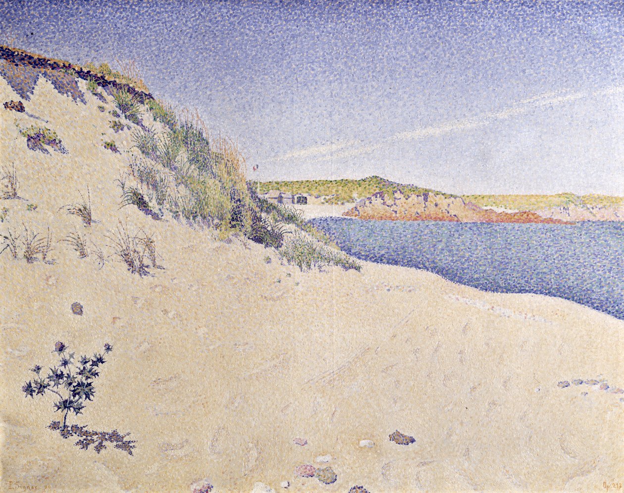 Sandy Seashore，1890年 作者 保罗·西尼亚克