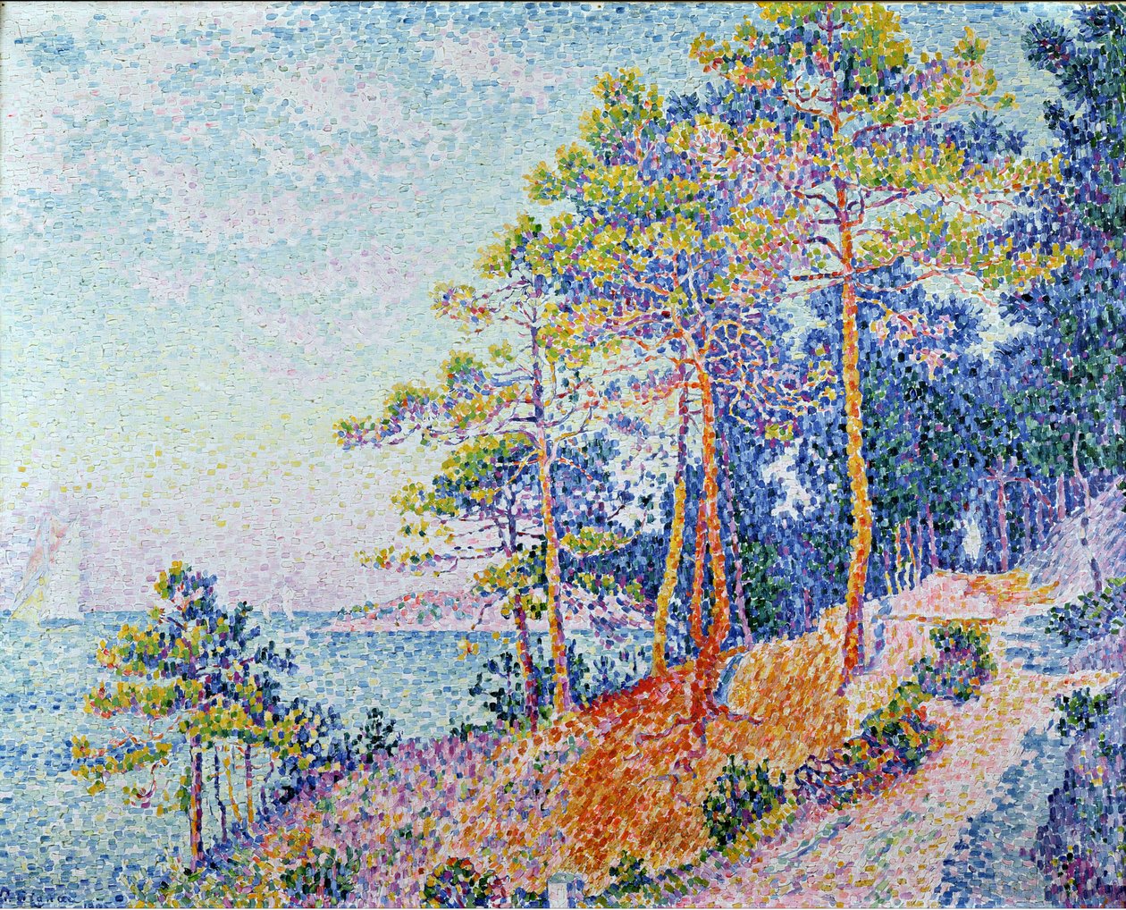 圣特罗佩，海关之路，1905年 作者 保罗·西尼亚克