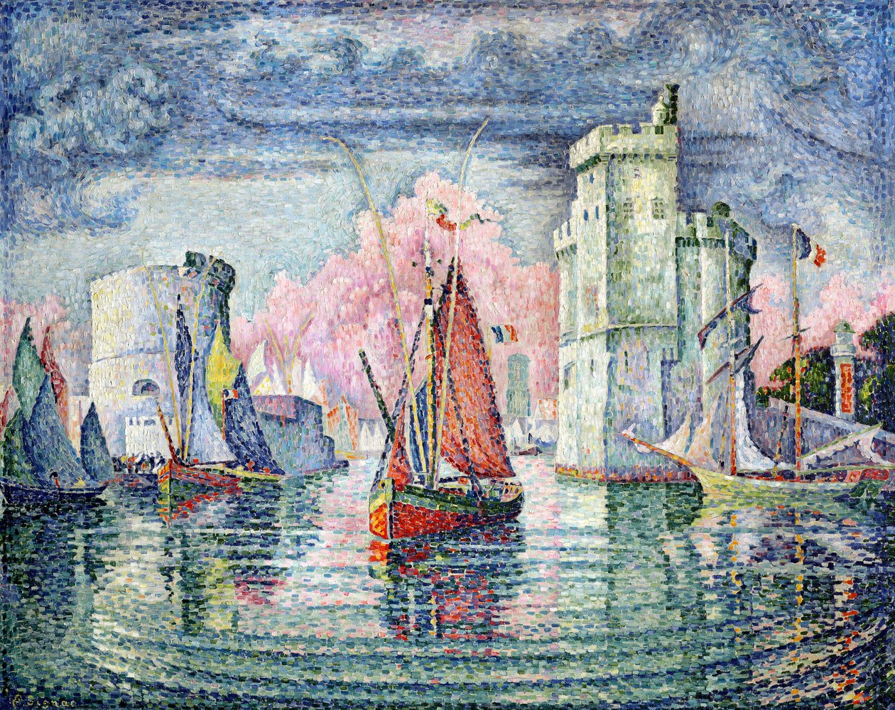 拉罗谢尔港，1921年 作者 保罗·西尼亚克