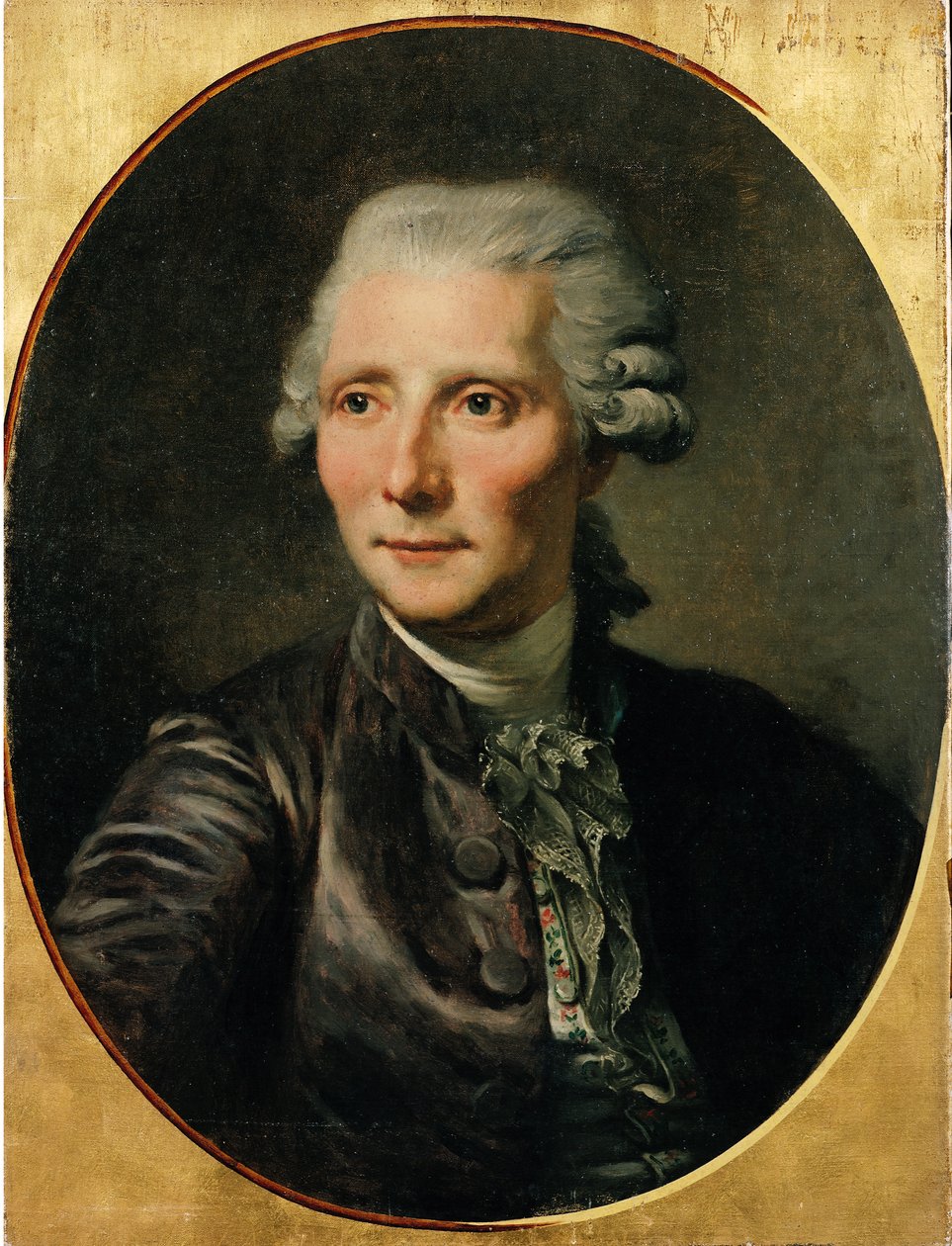 Jean Augin Caron de Beaumarchais（1732-99）的肖像，由Jean Baptiste Greuze绘画 作者 保罗·索耶