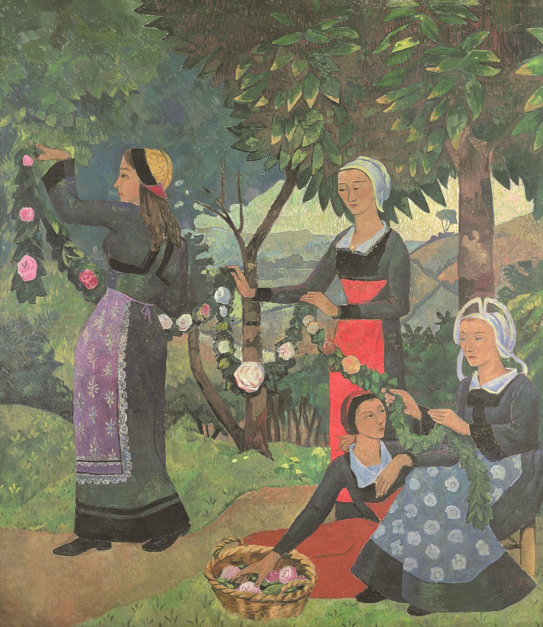 玫瑰花环，c.1898 作者 保罗·塞鲁西耶