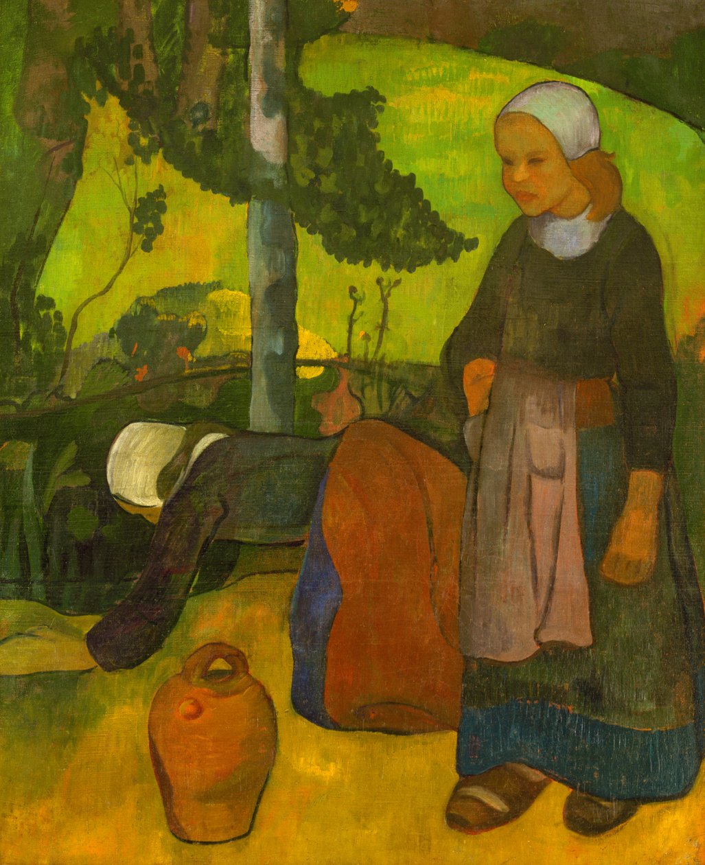 Washerwomen，c.1891-92 作者 保罗·塞鲁西耶