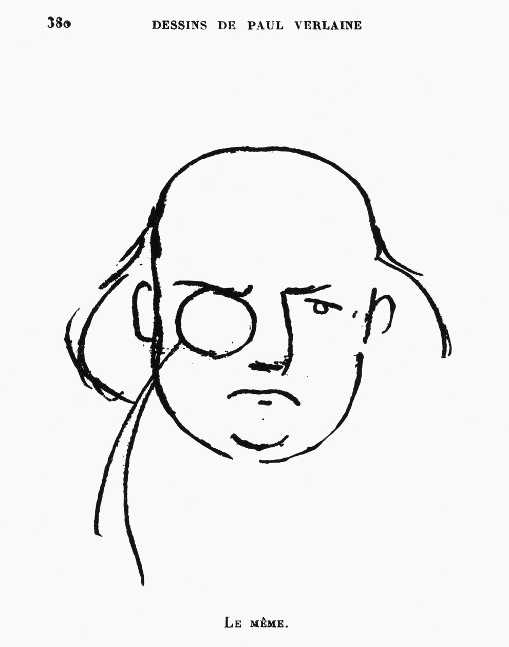Charles Leconte de Lisle的肖像 作者 保罗·韦兰（Paul Verlaine）