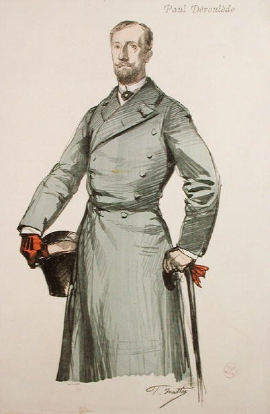 来自Revue Illustree的Paul Deroulede（1846-1914）的肖像，由Boileau雕刻 作者 保罗继玛西之后
