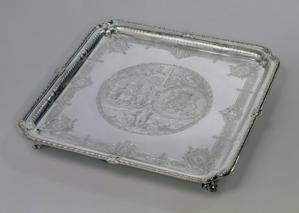 Walpole Salver，1728年（银） 作者 保罗·德·拉梅里