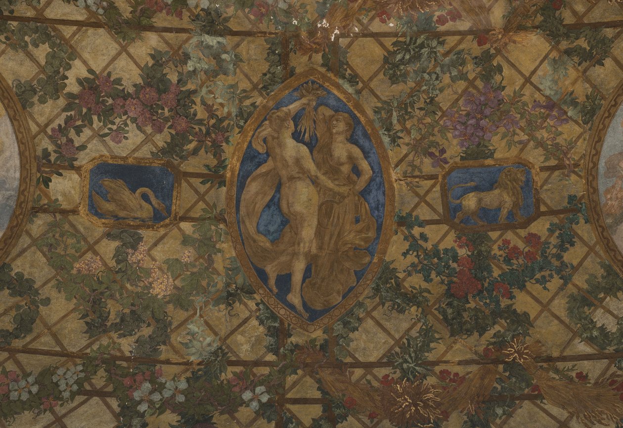 昼夜时间：工作》，1909 年至 1910 年（建筑布景） 作者 保罗·艾伯特·鲍杜安