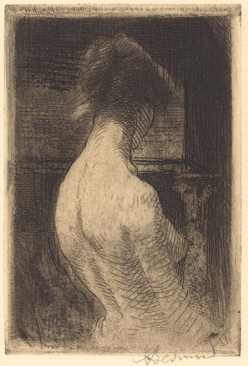 一个女人的背影 Dos de Femme, 1889年。 作者 保罗·阿尔伯特·贝斯纳德
