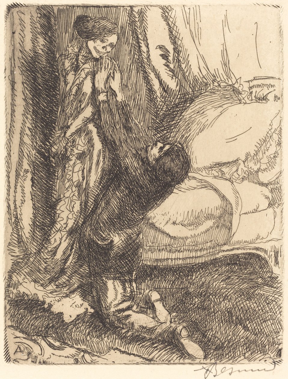 Coquette, 1900. 作者 保罗·阿尔伯特·贝斯纳德