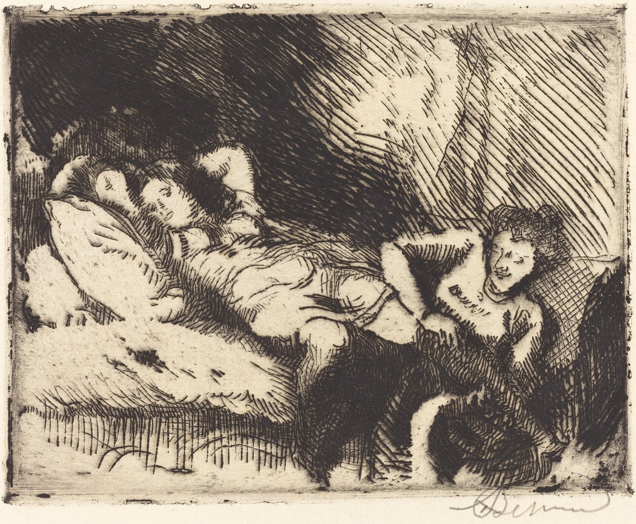 去睡觉 Le coucher, 1913. 作者 保罗·阿尔伯特·贝斯纳德