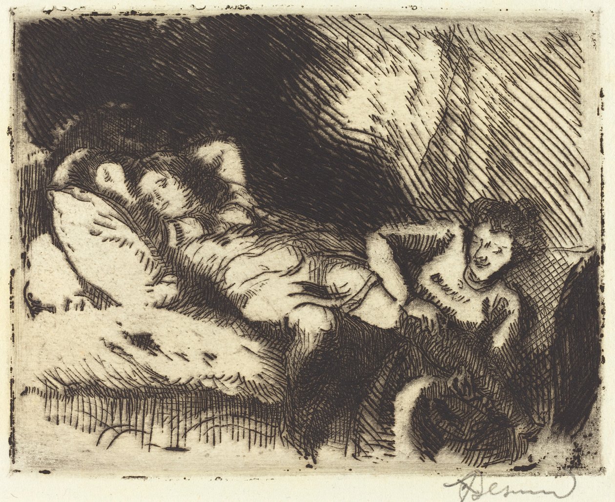 去睡觉 Le coucher, 1913. 作者 保罗·阿尔伯特·贝斯纳德