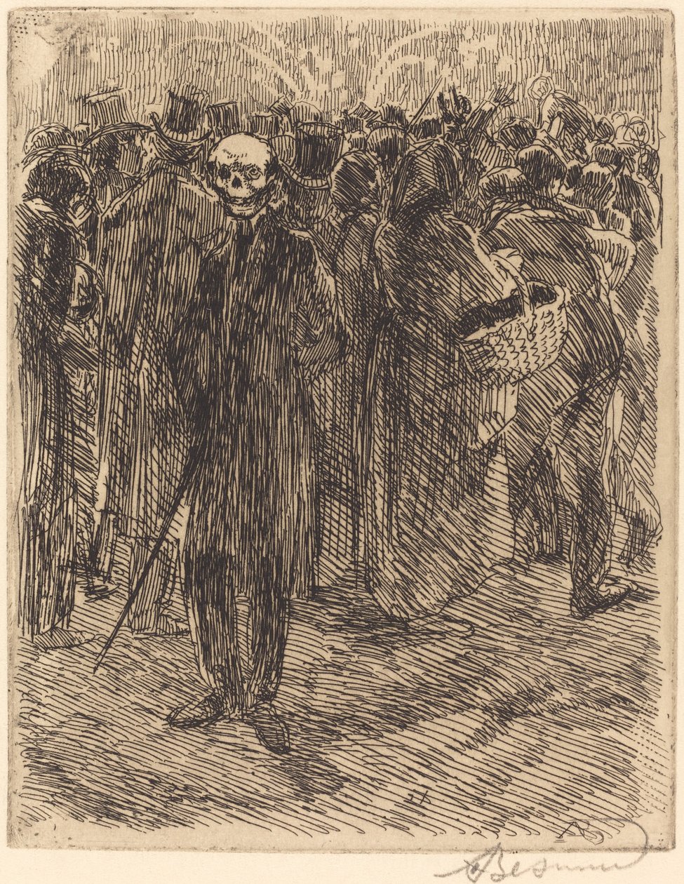 在人群中 Dans la foule, 1900. 作者 保罗·阿尔伯特·贝斯纳德