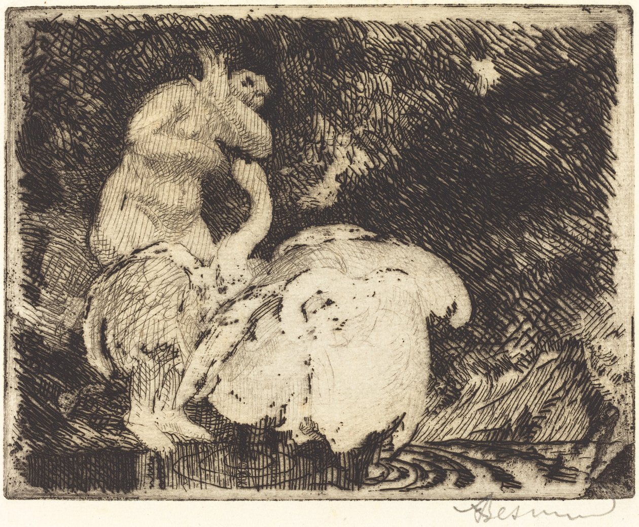 Leda Bathing Léda au bain, 1913年。 作者 保罗·阿尔伯特·贝斯纳德