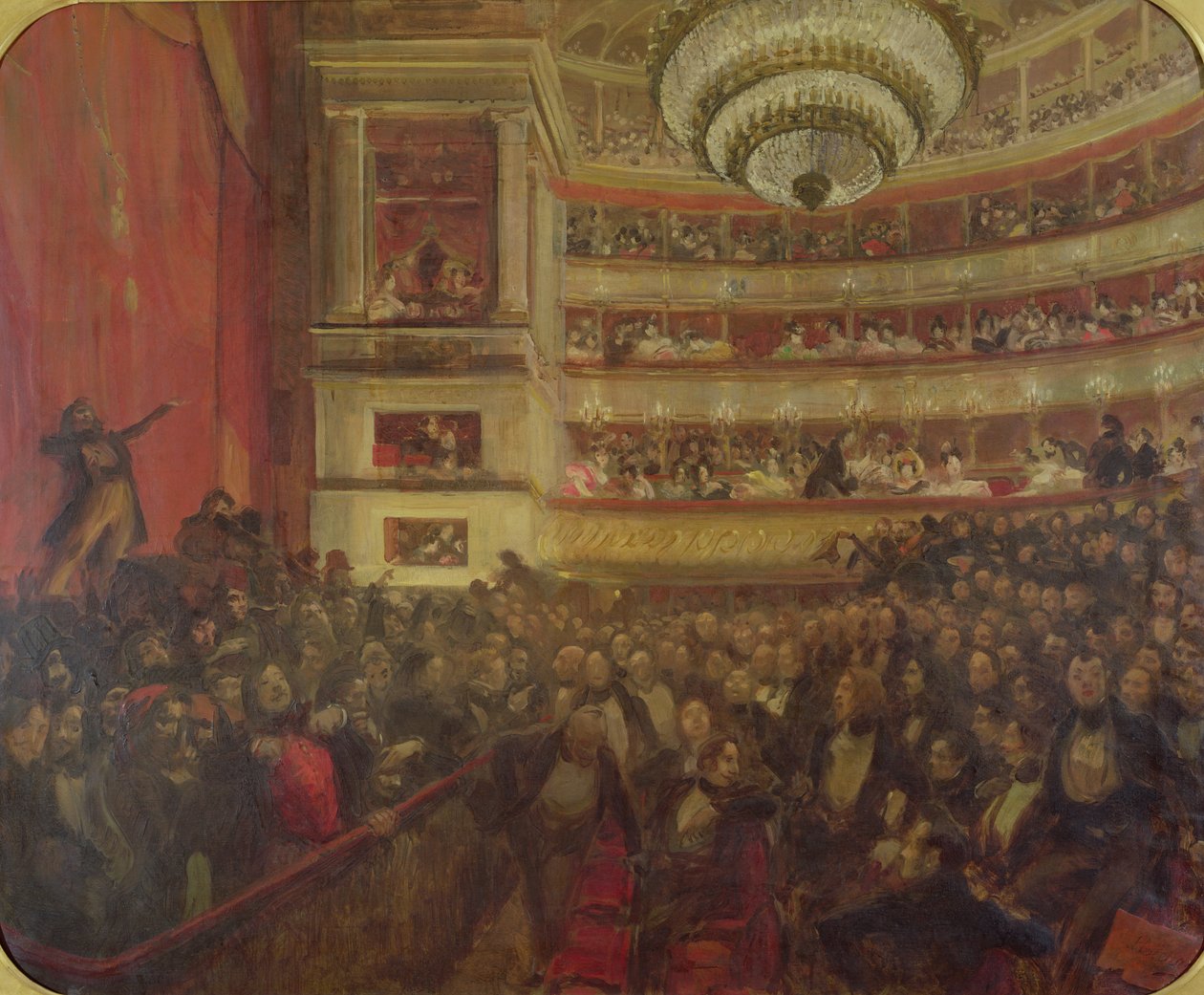 维克多·雨果（1802-85）于1830年出版的“Hernani”表演，c.1902-03 作者 保罗·阿尔伯特·贝斯纳德