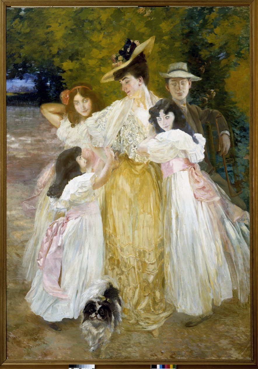 Portrait of Madame Mante and Her Children 作者 保罗·阿尔伯特·贝斯纳德