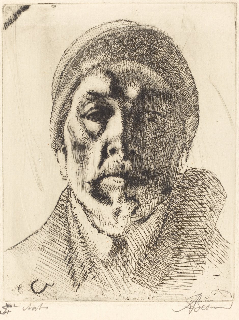 自画像》，1919年。 作者 保罗·阿尔伯特·贝斯纳德
