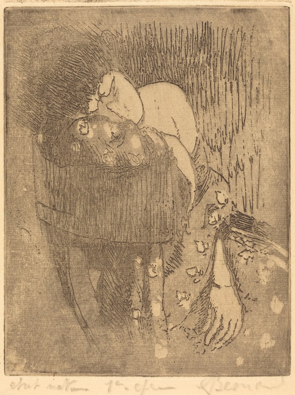 悲伤的懊恼，1919年。 作者 保罗·阿尔伯特·贝斯纳德