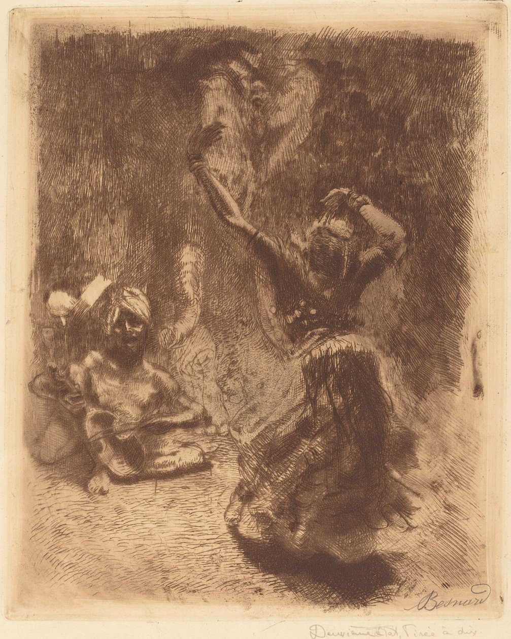 坦乔尔的舞者 La bayadère de Tanjore, 1914年。 作者 保罗·阿尔伯特·贝斯纳德