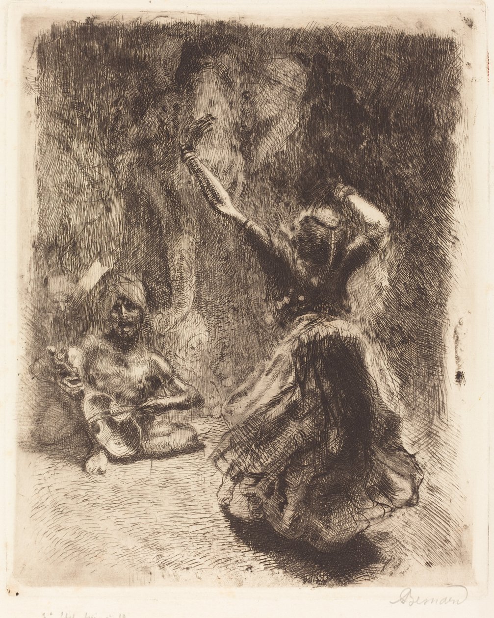 坦乔尔的舞者 La bayadère de Tanjore, 1914年。 作者 保罗·阿尔伯特·贝斯纳德