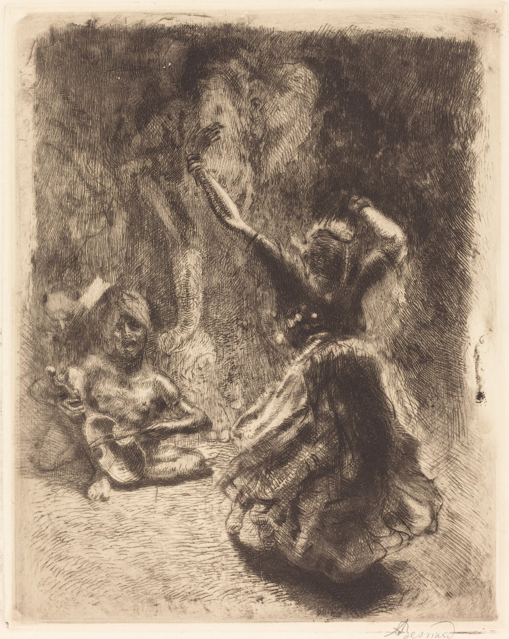 坦焦尔的舞者 坦焦尔的舞者（La bayadère of Tanjore），1914年。 作者 保罗·阿尔伯特·贝斯纳德