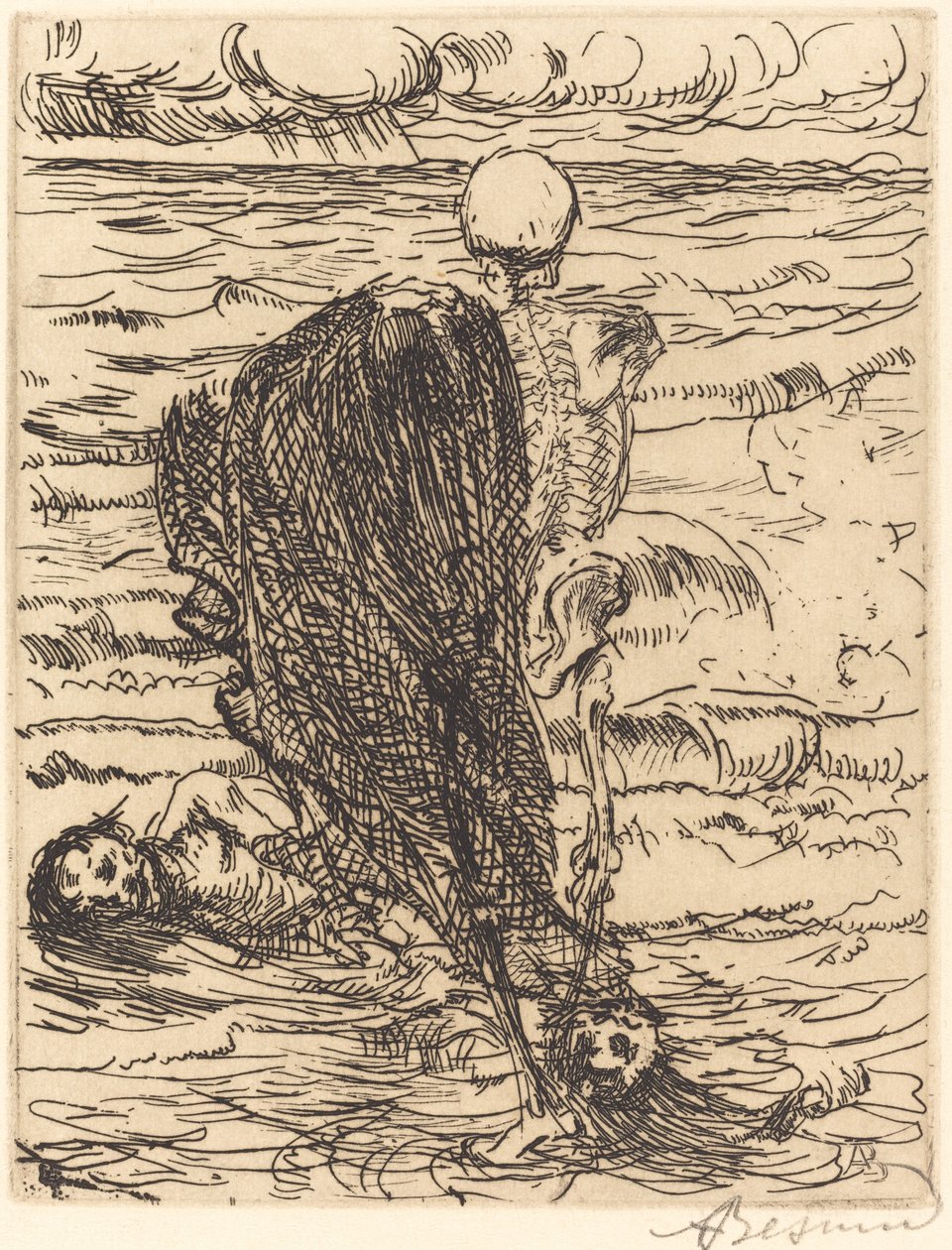 The Haul Le coup de filet, 1900. 作者 保罗·阿尔伯特·贝斯纳德