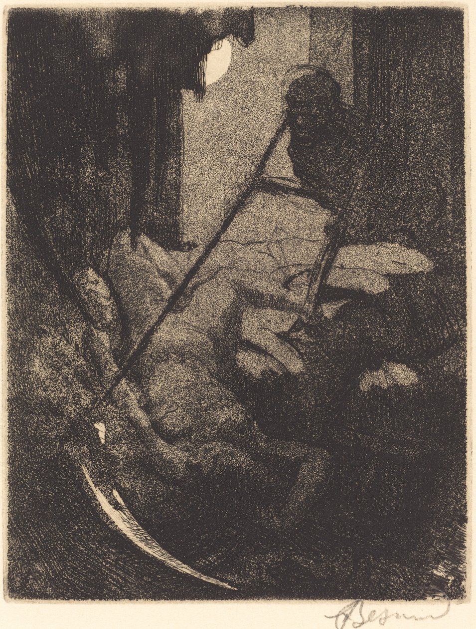 神秘的事 Le mystère, 1900. 作者 保罗·阿尔伯特·贝斯纳德